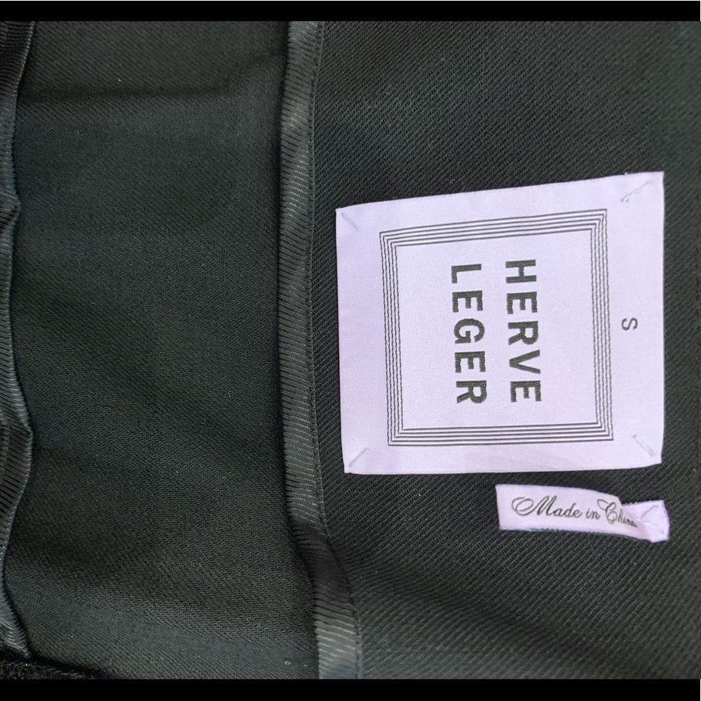 Herve Leger Black High-Waisted Trousers - Picture 6 of 8